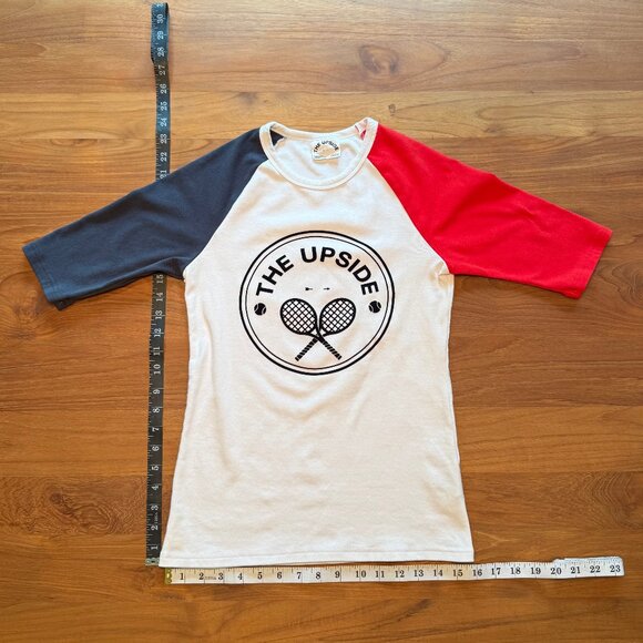 The‎ Upside Baseball Tee with Tennis Rackets Size 6 - Picture 1 of 6